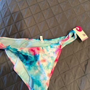 SO Tie-Dye Bikini Bottom in Pink and Blue size XL NWT
